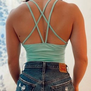 Super cute cross strap tank. Perfect for summer styles or even a light workout!